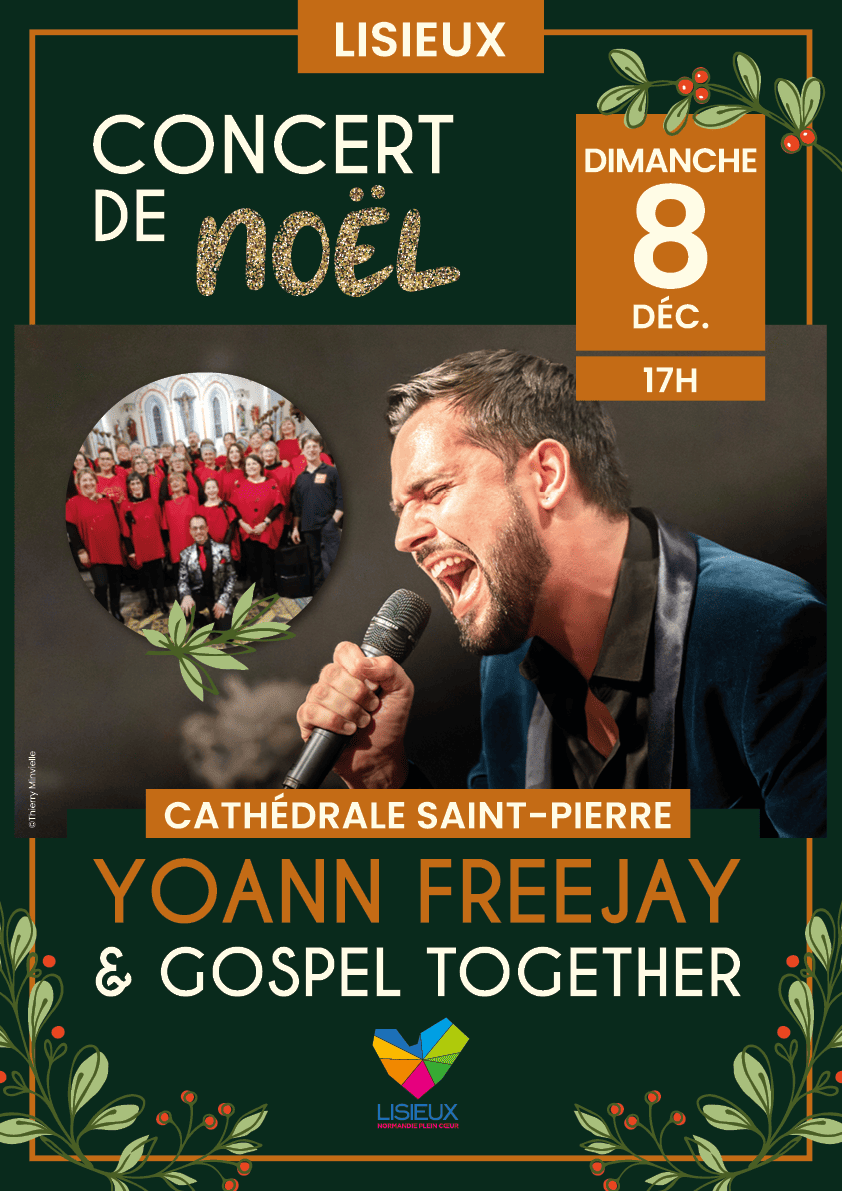 Un #CONCERT en duo piano-voix de <a href="/YoannFreeJay/">Yoann FreeJay</a> avec Mathieu Le Nestour, accompagnés d'une chorale gospel... un véritable cadeau de Noël à ne surtout pas manquer le 8 décembre à Lisieux😍🤶
N'hésitez surtout pas !!!
↪️  instagram.com/p/DCzbrxMAVub/…
