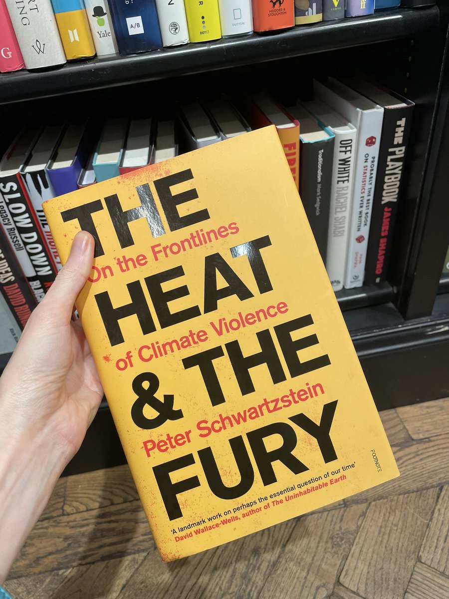 Delighted to find this timely and important book by my friend <a href="/PSchwartzstein/">Peter Schwartzstein</a> on climate violence on the shelves of the Islington Waterstones - cannot recommend it enough - beautifully and carefully written too.