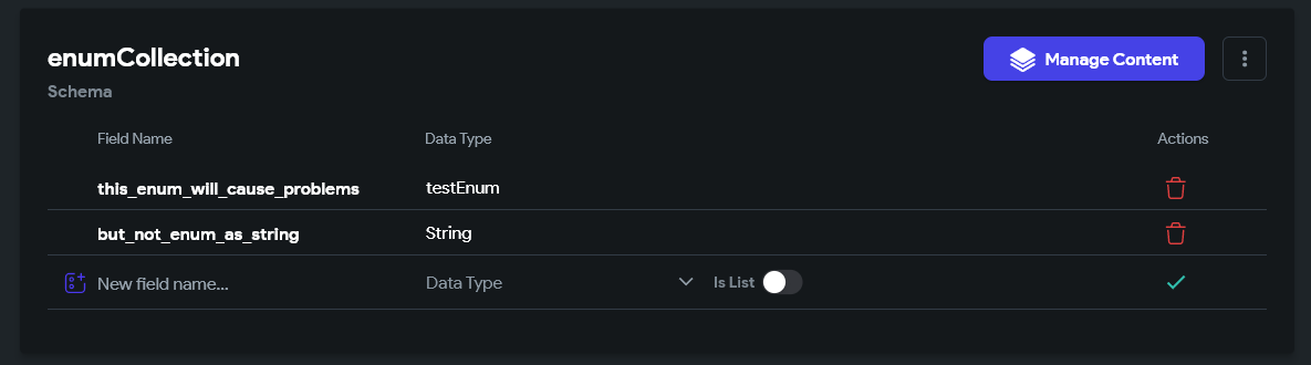 karolgost_'s tweet image. It&apos;s been forever since I posted #Flutterflowtip . Time for another one!

Are you using enums in your @Flutterflow app?
DON&apos;T use enums in the backend structure. Use strings here!