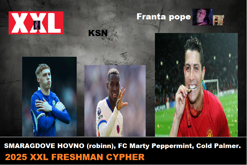 Chceme vám oznámit největší kolábko historie. Nejnovější XXL FRESHMAN CYPHER kde se objeví talenti jako FC Marty Peppermint, Smaragdové Hovno a Cold Palmer. Šušká se že na beat naskočí i Franta Pope.🔥🔥🔥🔥