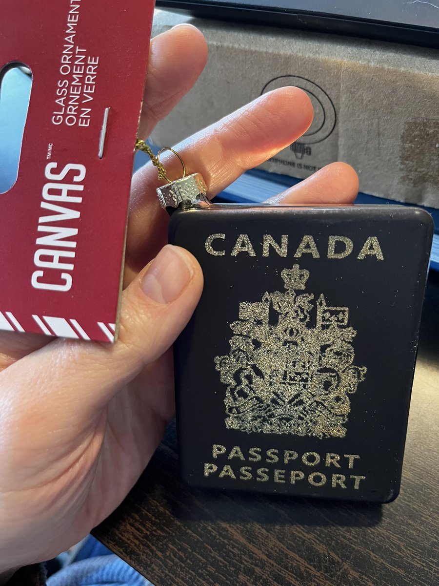 lindsaymalloy.bsky.social Dr. Lindsay Malloy (@lmalloy) on Twitter photo Bought this ornament from Canadian Tire (IYKYK) 2 years ago to put on our tree when we eventually became citizens. This is our year!
Now wondering if the border will accept it instead of our missing passports due to the Canada Post strike 😬 Bought this ornament from Canadian Tire (IYKYK) 2 years ago to put on our tree when we eventually became citizens. This is our year!
Now wondering if the border will accept it instead of our missing passports due to the Canada Post strike 😬