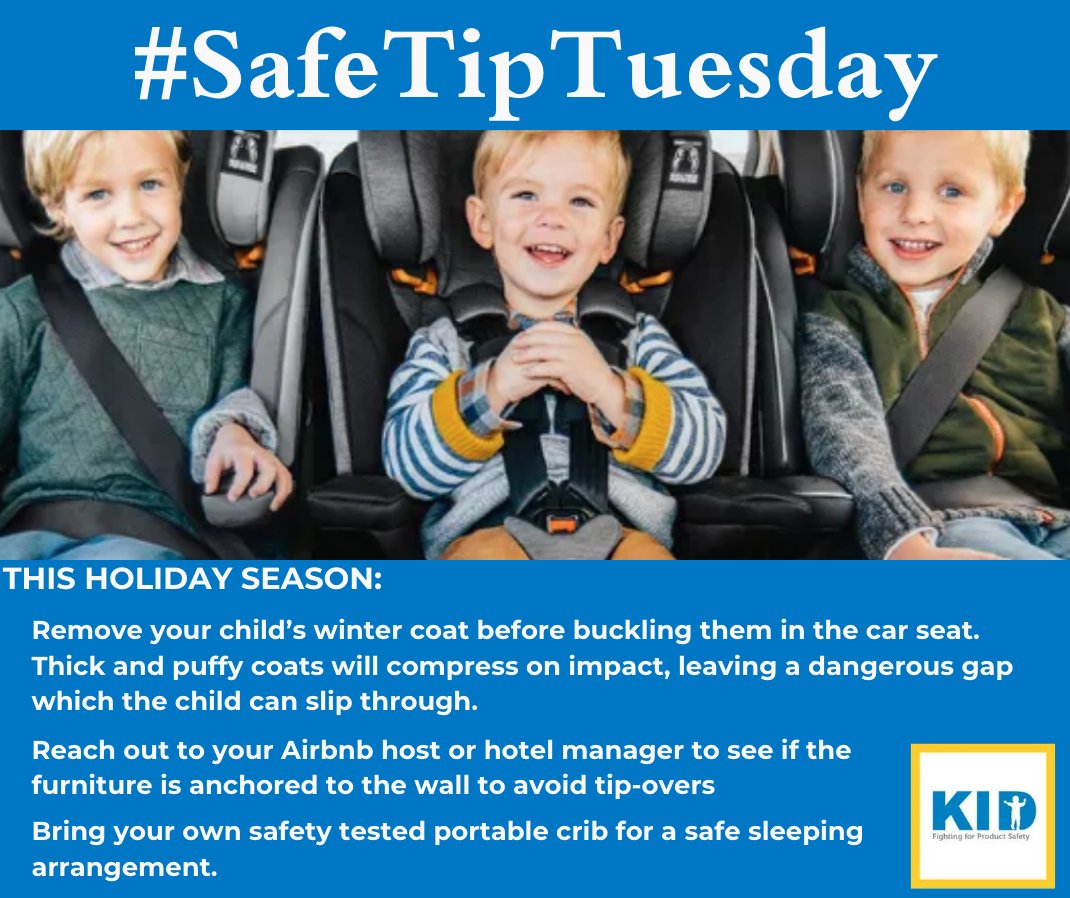 Happy #SafeTipTuesday! Here are a few tips for holiday travel this season. For more safety tips read our new blog!
Link: kidsindanger.org/2024/11/five-t…