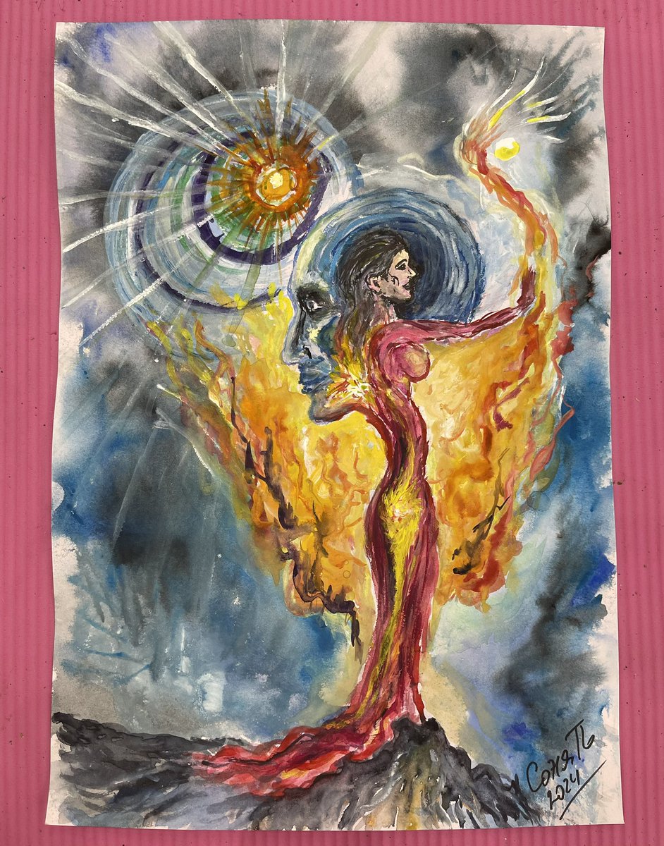 sonia_aeya's tweet photo. The Dance of Probabilities
Watercolor, 41.8 cm x 29.7 cm
#paints #surreal #SonyaPetrova #art #watercolors #psychedelicart #ТанцътНаВероятностите #TheDanceOfProbabilities #SonyaPetrovaArt #surrealisticart #psypainting #painting #изкуство #СоняПетроваАрт #aquarelle #psydrawing https://t.co/hSTPSISVJv