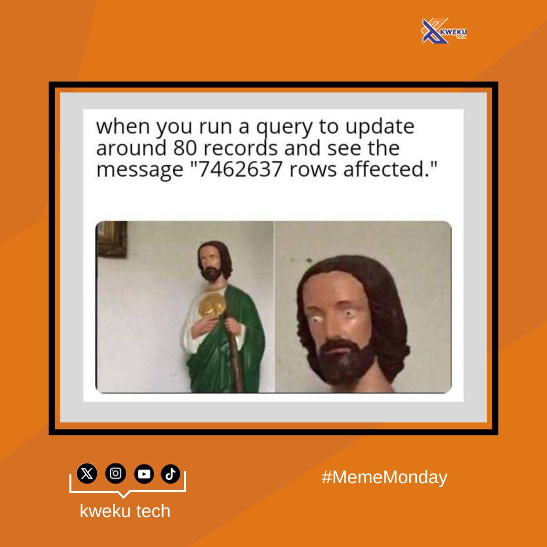 kwekutech's tweet image. 🚨 Meme Check Station 🚨

Its #MemeMonday, Drop the last meme you saved on your device below🔽 and  Let’s see who’s got the best one! 

 #MemeChallenge #MondayFun