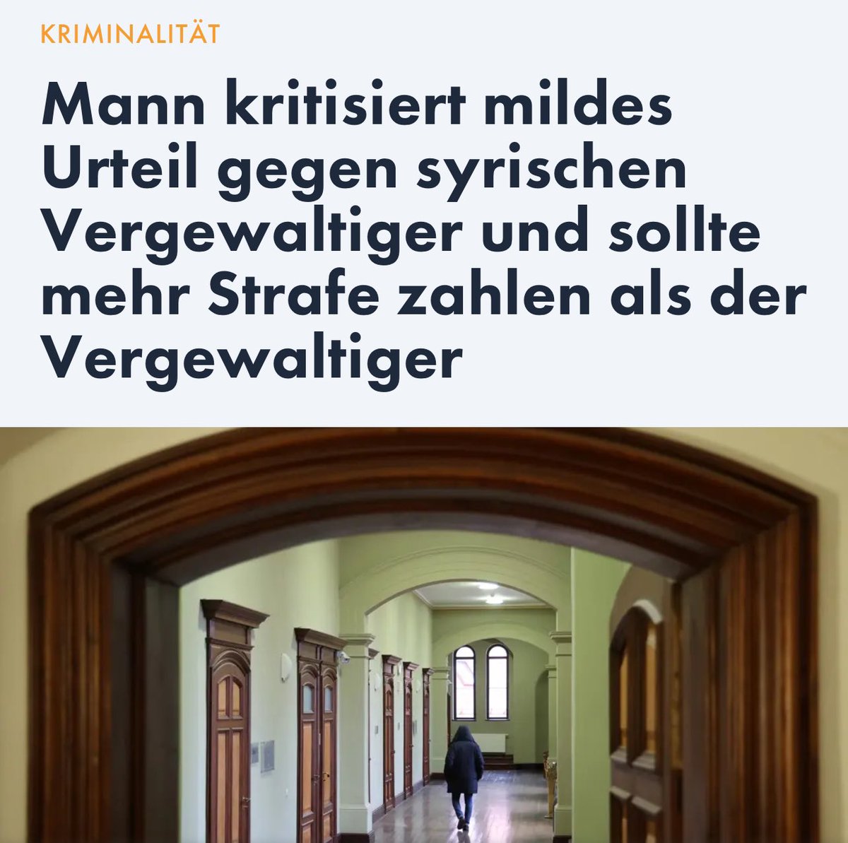 EWagensveld's tweet photo. Een 15 jarige verkrachten is goedkoper, dan de rechter beledigen wegens milde vonnis #ziek 🤬

Een Syriër verkracht een 15-jarige en krijgt een voorwaardelijke straf en moet slachtoffer €3.000,- betalen. Een man die de rechter vervolgens als geestelijk gestoord omschrijft vanwege de onbegrijpelijk milde straf, krijgt een hogere boete van € 5.000,- dan de verkrachter.