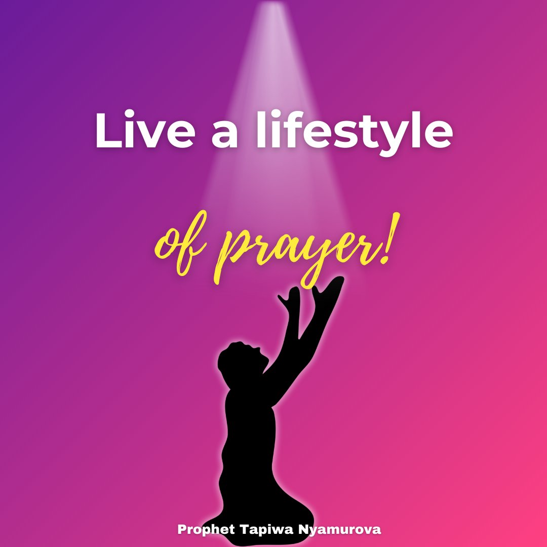 tnyamurovacgf's tweet photo. βLive a lifestyle of prayer!β β Prophet Tapiwa Nyamurova
#PrayerLifestyle #FaithInAction #ShiftThroughPrayer https://t.co/LQV9XlfZcA