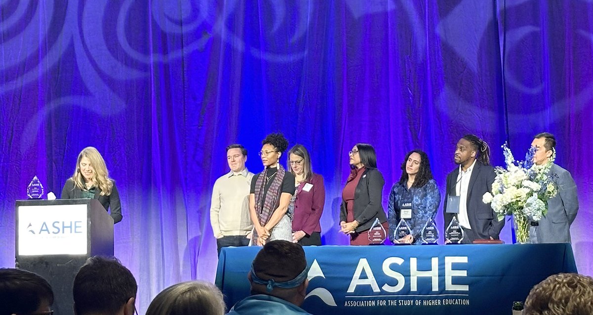 USC Pullias Center for Higher Education (@uscpullias) on Twitter photo At the #ASHE2024 awards ceremony on Friday, <a href="/USCPullias/">USC Pullias Center for Higher Education</a> received the prestigious 'Special Merit Award' for our "commitment to innovative research on underserved topics like college access, marginalized students, and non-tenure track faculty, (continuing) to push the field At the #ASHE2024 awards ceremony on Friday, <a href="/USCPullias/">USC Pullias Center for Higher Education</a> received the prestigious 'Special Merit Award' for our "commitment to innovative research on underserved topics like college access, marginalized students, and non-tenure track faculty, (continuing) to push the field