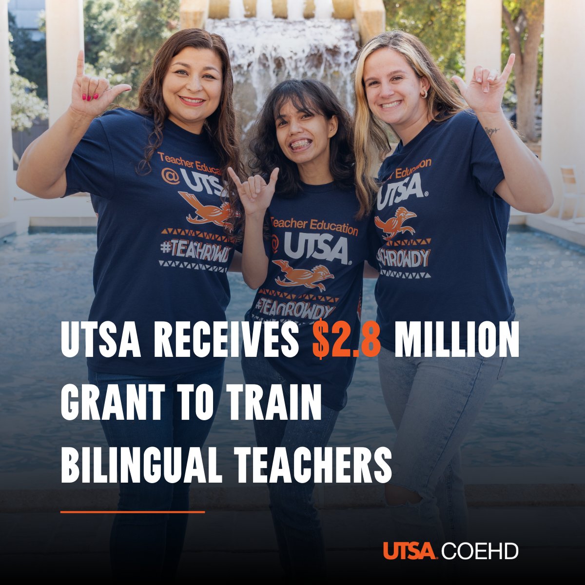 We’ve received a five-year, $2.8M grant to create a new pathway in our Teacher Residency Program, supporting bilingual paraprofessionals in San Antonio to become certified bilingual teachers. 

Learn more about the project below! 🤙

📰 bit.ly/412yhVu