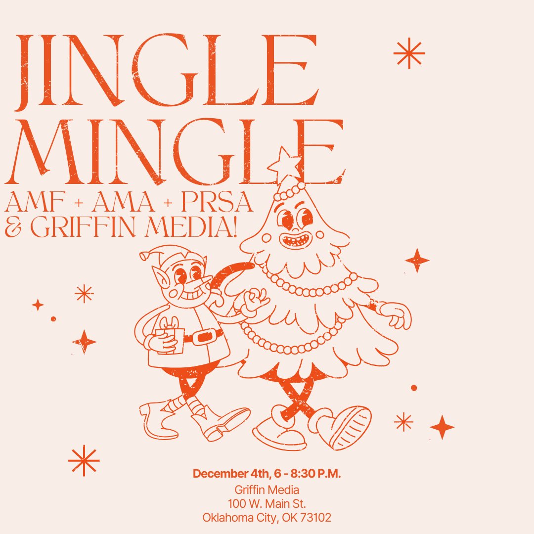 Celebrate the holidays with AAF, AMA, PSRA &amp; Griffin Media at the annual Jingle Mingle Dec. 4 at Griffin Media. 100% of proceeds go to the DREAM Fund. Cost is $10; get your tickets today! eventbrite.com/.../jingle-min…...