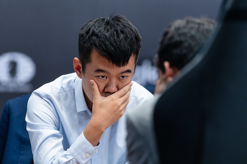 GMJuditPolgar's tweet image. Amazing kick-off at the #DingGukesh! Nb2 was the turning point, Gukesh got lost in the labyrinth of new ideas and possibilities. Great performance by Ding! Looking forward to Gukesh&apos;s comeback!
Follow us 2morrow on @chesscom❗
#ChessConnectsUs 
📷FIDE/M. Emelianova, Eng Chin An