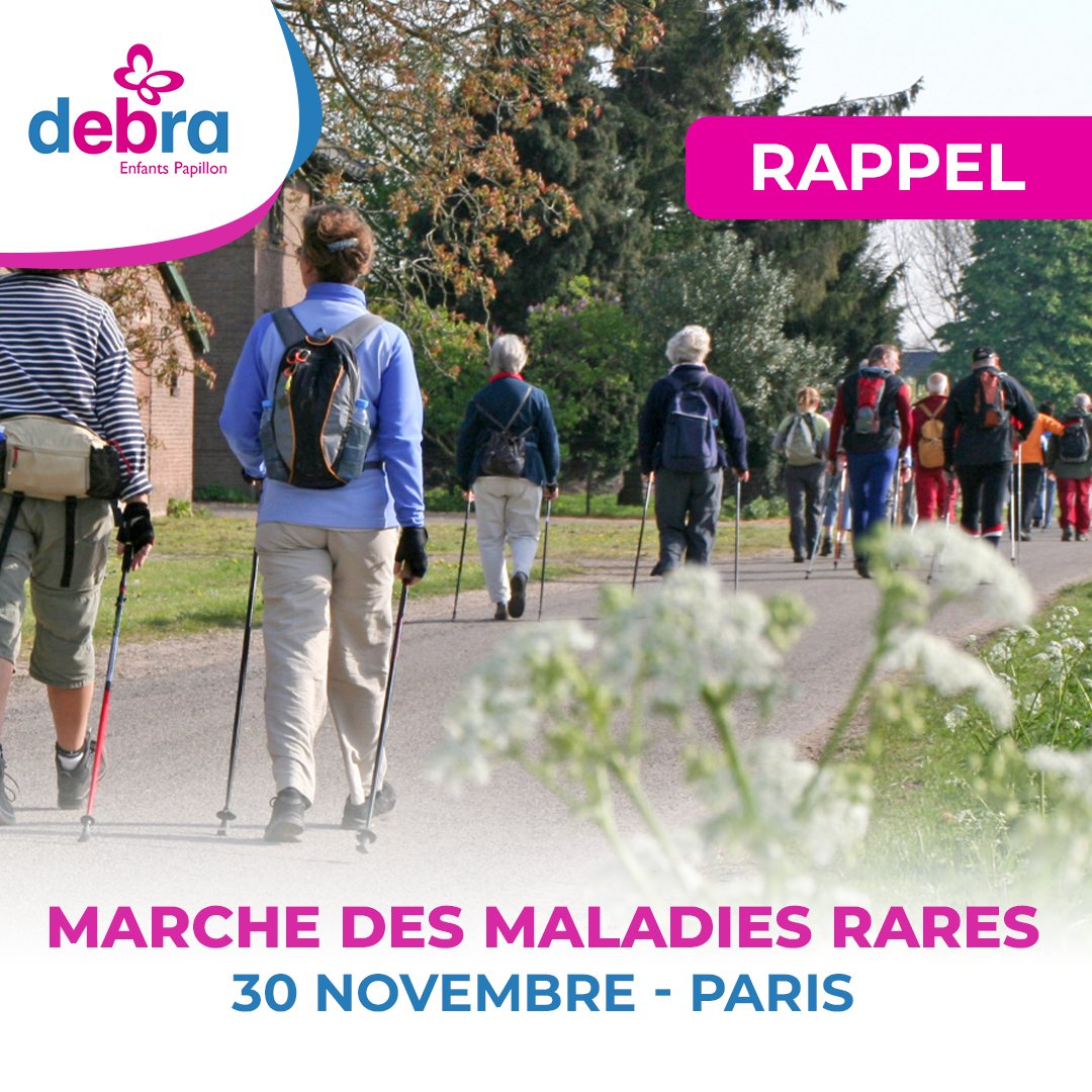 [RAPPEL]
La marche des maladies rares aura lieu samedi 30 novembre !
On compte sur vous ?  
📍 Jardin du Luxembourg, Paris
📆  Samedi 30 novembre à 14h 

L'inscription est obligatoire : ⬇
swll.to/TGfXY
