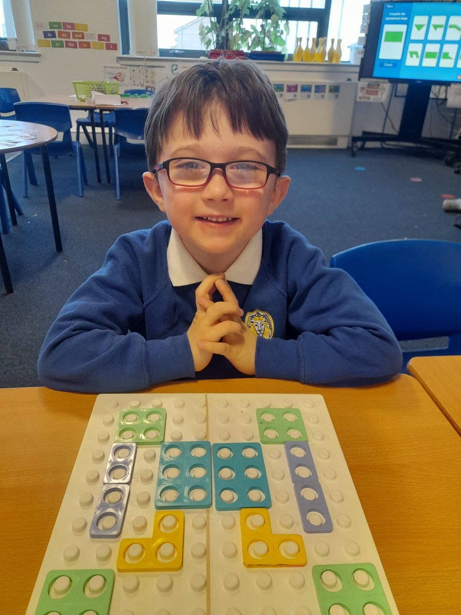 Primary one have been exploring Symmetry today!