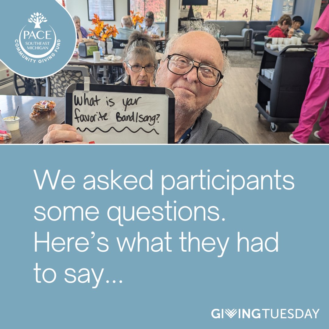 PACESEMI's tweet image. What is your favorite band? “Dru Hill!”
We asked our participants and employees some questions – here’s what they had to say.
#givingtuesday #givingtuesdaydetroit #QandAsession #question #advice