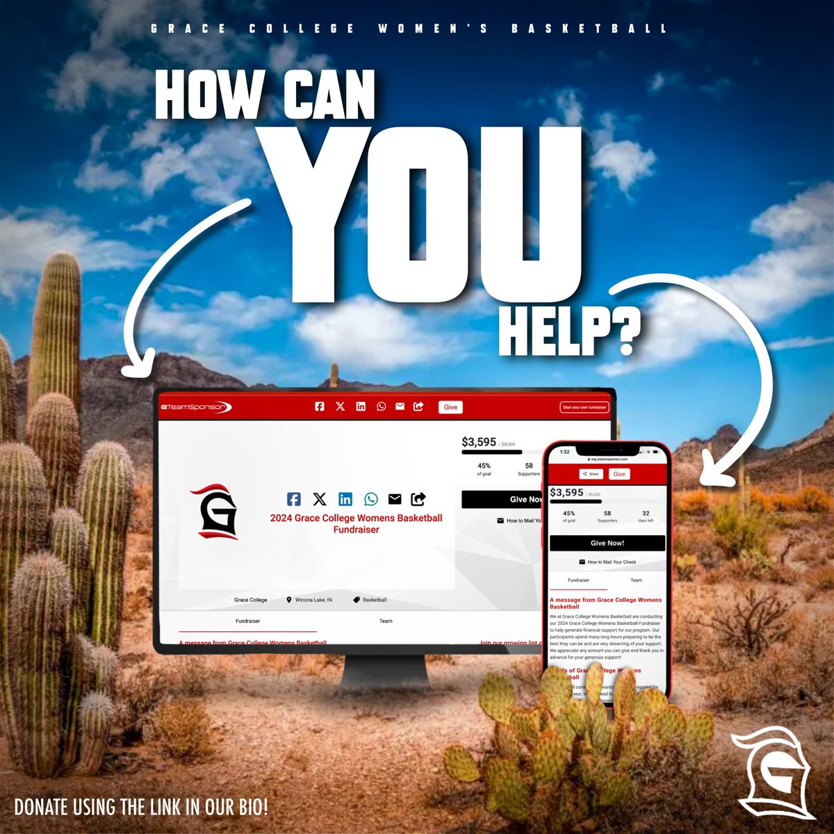 December is around the corner, which means we’re heading to Arizona for a couple games SO SOON! 🌵 We need your support to help cover the costs of traveling, such as lodging, food, flights, etc! 

#BestIsTheStandard