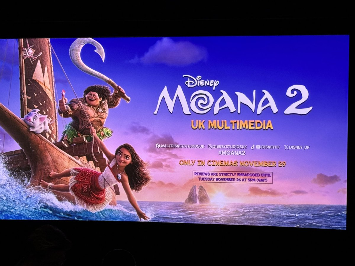 SmallTimeCritic's tweet image. We are #seated for #moana2 huge thank you to @DisneyStudios for the invite!!!
