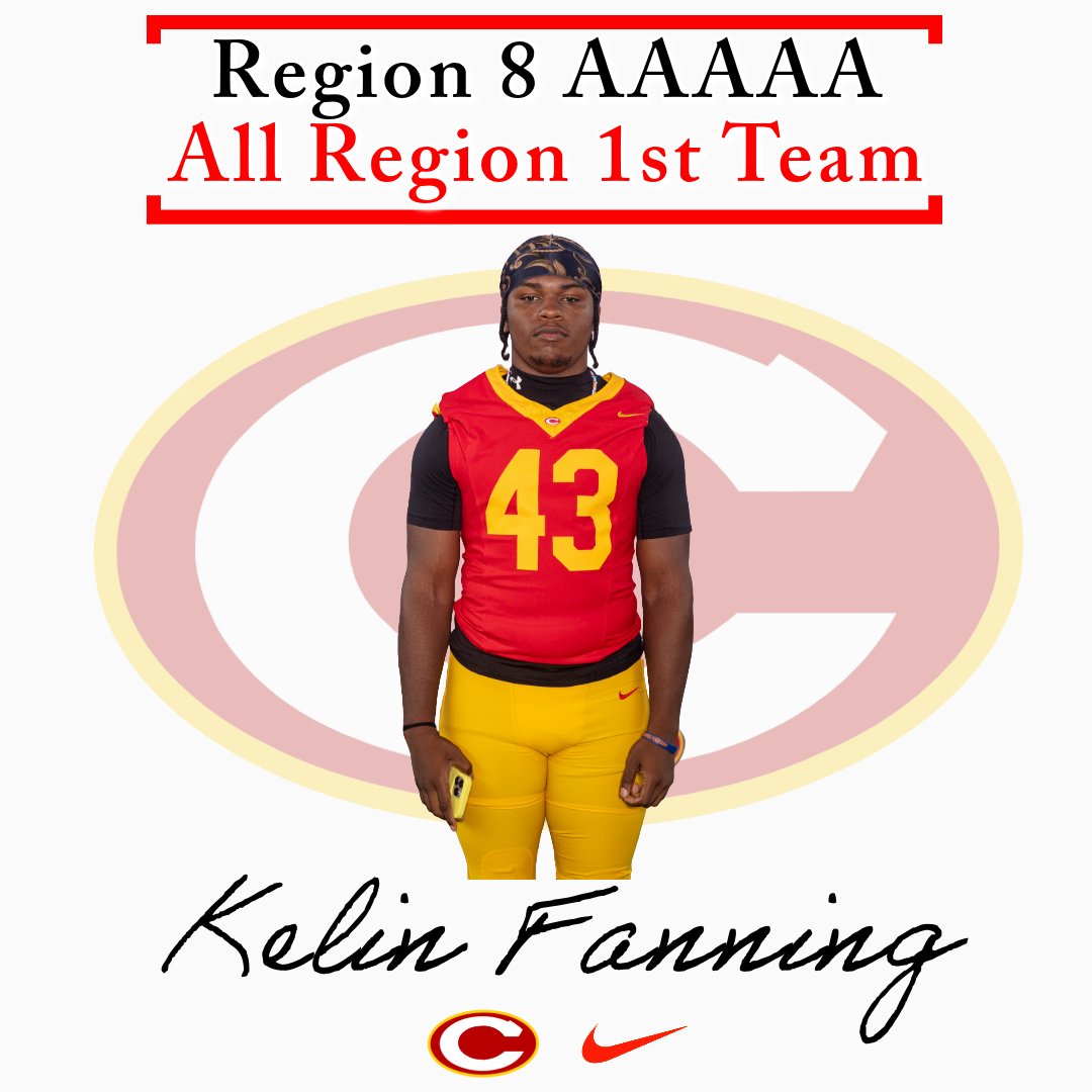 CCGladsFootball's tweet image. Congrats to the following players for being selected as 1st Team All-Region Defensive Players:

Laiji McCalla- DE
Sky Walter- LB
Kelin Fanning-LB
Tekit Gill- DB