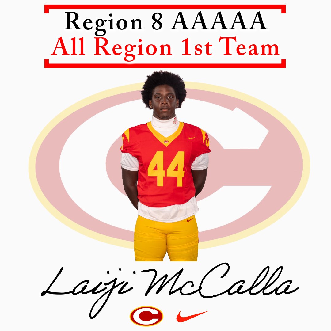 CCGladsFootball's tweet image. Congrats to the following players for being selected as 1st Team All-Region Defensive Players:

Laiji McCalla- DE
Sky Walter- LB
Kelin Fanning-LB
Tekit Gill- DB