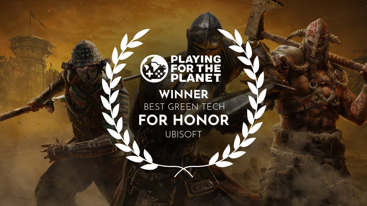 ForHonorGame's tweet photo. We are thrilled to announce that For Honor's Eco Mode has won the Playing For The Planet's 2024 Award for Best Green Tech.

Protecting our planet is important work and we want to congratulate all the finalists who also focused efforts towards this collective goal. https://t.co/ReAZvhgztG