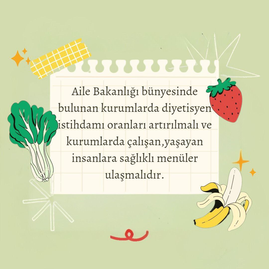 Beslenme sorunlarının sık yaşandığı engellilerde hareket kısıtlılığı ile birlikte obezite riski artmakta Diyetisyenlerin sıkı takibi için DİYETİSYEN istihdamı artırılmalı
#AileBakanlığıDytAtamalı
<a href="/MahinurOzdemir/">Mahinur Özdemir Göktaş</a> <a href="/LemanYenigunAk/">Leman Yenigun</a>
<a href="/oerdem42/">Orhan Erdem</a> <a href="/resulkurt34/">Doç. Dr. Resul Kurt</a>
<a href="/drummugulsen/">Ümmü Gülşen Öztürk</a> <a href="/aefakibaba/">Dr. Ahmet Eşref FAKIBABA</a>