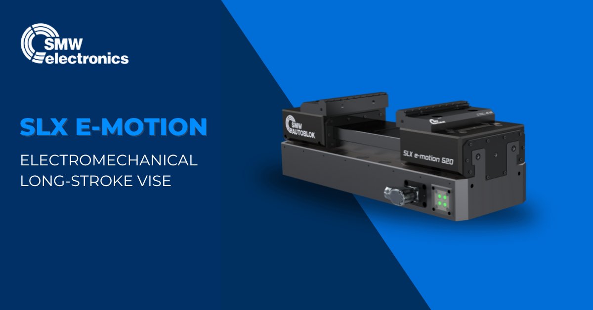 SMW_Electronics's tweet photo. Our SLX e-motion vise is designed for efficient #Robot-assisted workflows, ensuring seamless interaction between #Cobots and workpieces. https://t.co/jKijFotUAR https://t.co/N1GZ0vnb6l