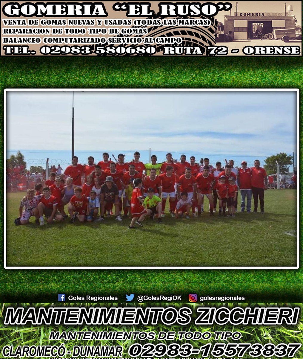 ALUMNI FOOT-BALL CLUB DE ORENSE: El equipo que vuelve a la Primera División de la Liga de Tres Arroyos después de 20 años.

FOTO DE: Radio Prolait Orense