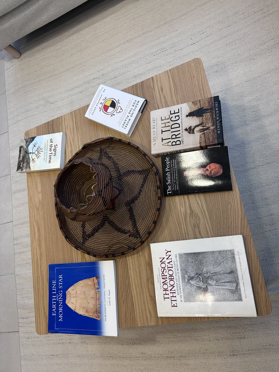 Spending time with the Chiefs’ Council of my Nation today. Fun to see my book on the table of the office waiting area :)