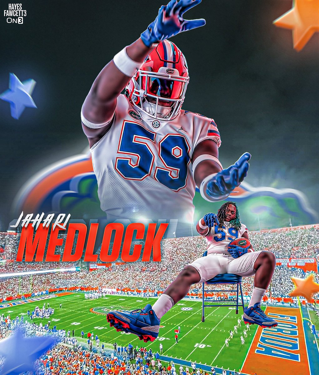Hayesfawcett3's tweet photo. BREAKING: Class of 2025 OT Jahari Medlock has Flipped his Commitment from Cincinnati to Florida, he tells me for @on3recruits

The 6’6 280 OT from Riverdale, GA had been Committed to the Bearcats since June

Florida recruiting is on FIRE 🔥 

https://t.co/goULecsqMN https://t.co/523q2u955V