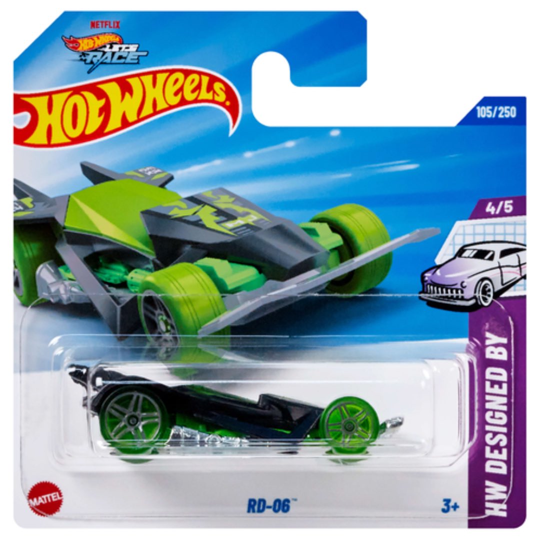 JayCeeSquared's tweet photo. Rd-06 is back. New livery, new wheels, new dronez. Hot Wheels Acceleracers get a 20th anniversary release and the corners still say hot wheels let’s race 🫠. https://t.co/HLluBDSVV7