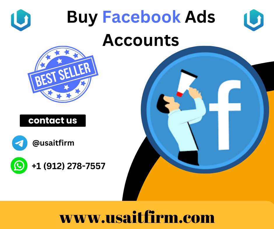 Buy Facebook Ads Accounts
#facebookads 
#FacebookAdsAccounts
#facebookadsmanageraccounts
#OldFacebookadaccounts

Facebook Ads Accounts
usaitfirm.com/product/buy-fa…