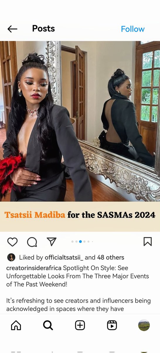Emcee112009's tweet photo. That's why she walked away with the fashion influencer of the year
#TsatsiiMadiba https://t.co/vZpOVpktzP