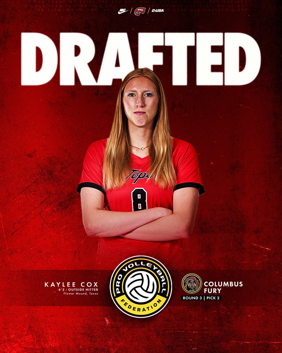 THAT'S OUR GIRL! Congratulations to Kaylee Cox for being selected by Columbus Fury in the PVF!

#GoTops