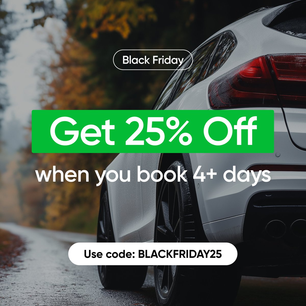 DriveKyte's tweet image. PSA: BOOK 4+ DAYS AND SAVE 25%! 🚗 Use code BLACKFRIDAY25 at checkout and save BIG! Book by 12/3 for trips from 12/1/24–2/28/25. Don’t wait—adventure (and savings) await! kyte.com