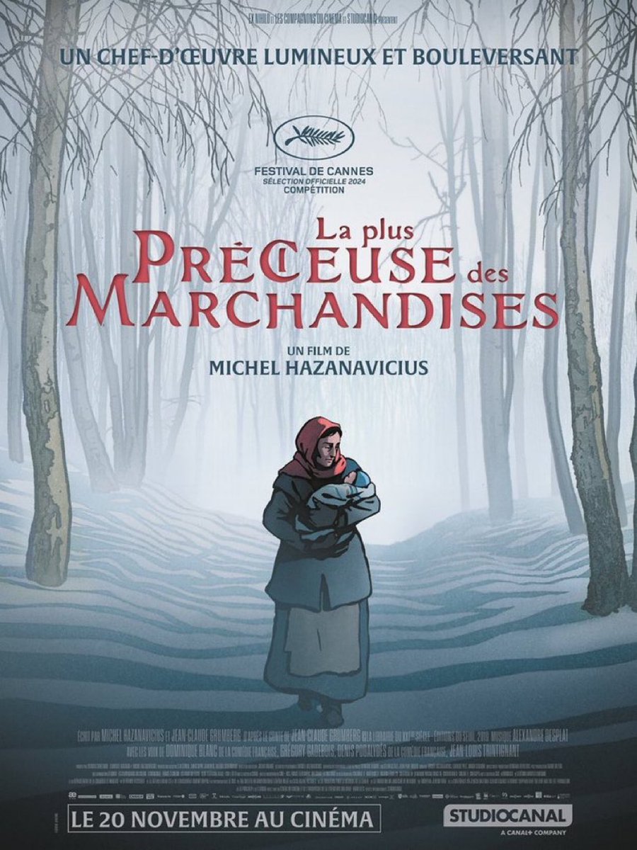 C’est très bien parti pour #LaPlusPrécieuseDesMarchandises de Michel Hazanavicius qui cumule avec ses avant-premières 132.058 entrées sur 255 copies au terme de son 1er week-end. cc <a href="/StudiocanalFR/">STUDIOCANAL</a> <a href="/FloGastaud/">Florence Gastaud</a>