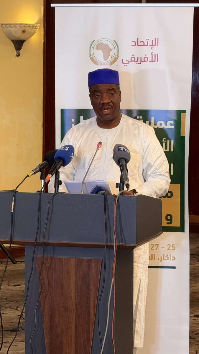 AUC_PAPS's tweet photo. High-level meeting on Collective Security Engagements to Counter Terrorist & Insurgent Threats in the Sahel-Saharan Region within the Framework of the #NouakchottProcess opens in Dakar, ๐ธ๐ณ, organised by the AU with the support of CISSA & the Government of Senegal, 25-27 Novโ 2024 https://t.co/nJRIVweYbm
