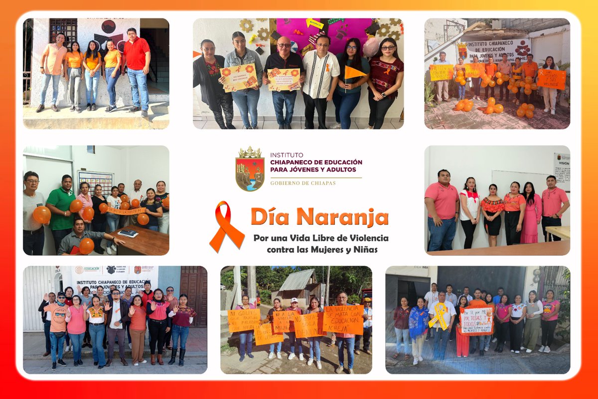 icheja_chiapas's tweet photo. 📷25 de Noviembre/ DÍA NARANJA
Conmemoramos el Día Naranja, fecha para generar conciencia para prevenir y erradicar la violencia contra las mujeres y niñas.
#ICHEJA #EfemeridesDeHoy #DíaNaranja #noalavioelencia https://t.co/wp2ILY2gk0