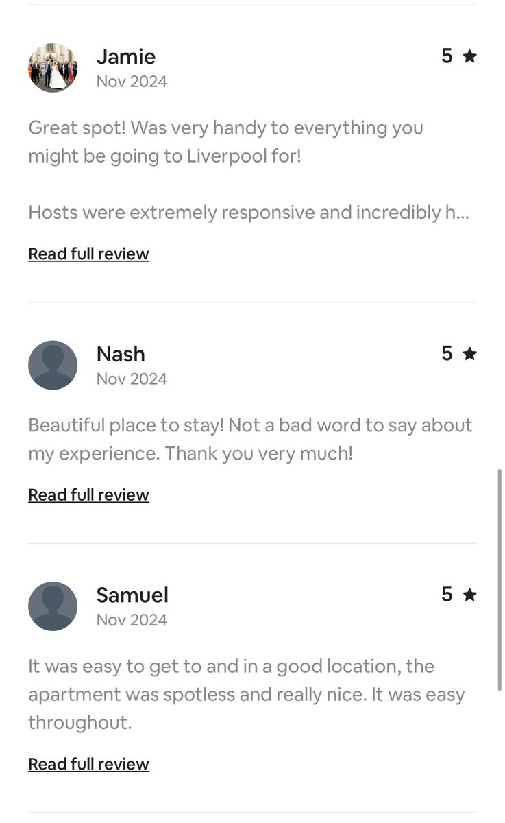 38evertonroad's tweet photo. November

⭐️Another month of ALL five star reviews⭐️ 
 
✅ available to book on multiple booking platforms with responsive hosts (100% response rate) 

🛌 Air BnB Superhost

📲 contact @envypropertymgt  for further information https://t.co/y8xIwEdZZW