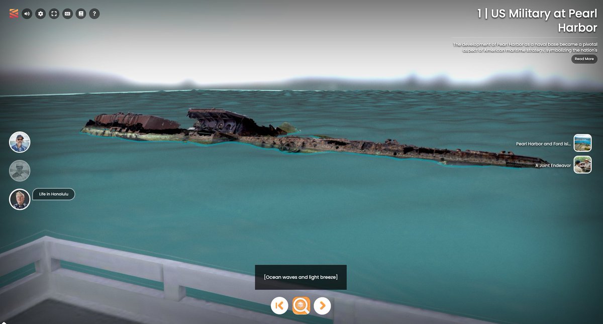 pacificparks's tweet photo. Curious about #USSUtah? Travel above and below the water to learn her unique story via this new web and mobile experience from #NPS, #PHP, and #CyArk. Explore the detailed 3D model of the wreck alongside historic images, oral histories and new interviews: https://t.co/flxabyuBIN https://t.co/hGbO4YvRTi