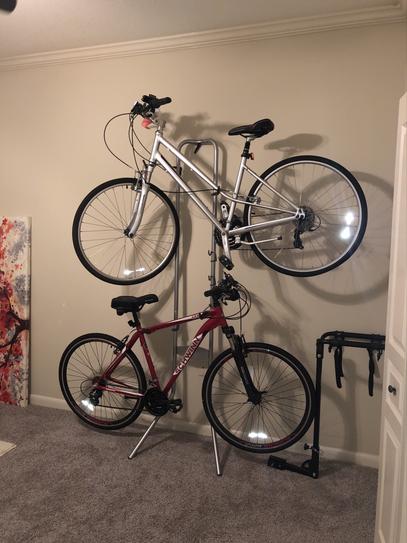 deltacycle's tweet photo. (Bike) RACKS on (bike) RACKS! Check out these customer photos of select Delta Cycle Bike Storage Solutions and shop our FULL line to protect your investment and maximize your space. https://t.co/pgEh1r2cqd https://t.co/Gw4hz7VZcu