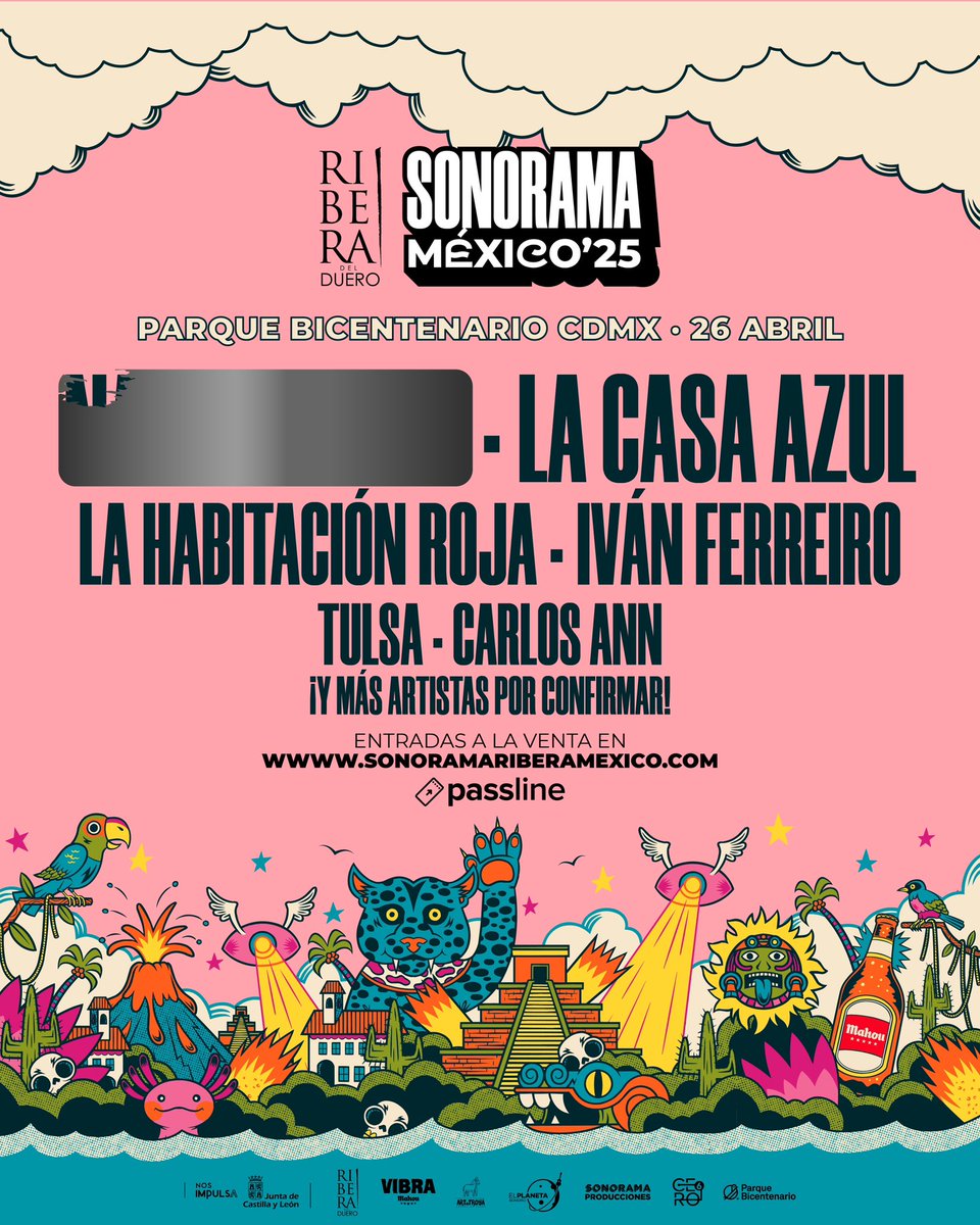SONORAMA MÉXICO 2025: UN PUENTE DE MÚSICA Y CULTURA ENTRE DOS PAÍSES🇪🇸🇲🇽

🎟️Las entradas estarán disponibles en sonoramariberamexico.com este miércoles 27 a partir de las 10:00 h.