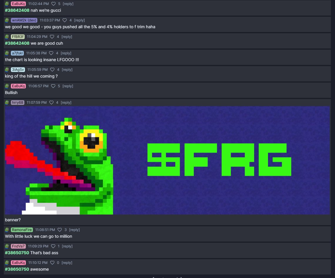 froggyscoin's tweet photo. BEST COMMUNITY EVER 
https://t.co/u28WJocZtQ https://t.co/IunWCMrUtF