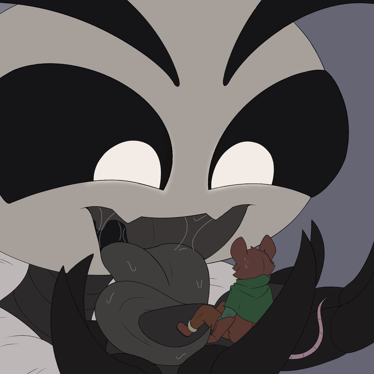 When you only want a simple kiss on the lips but she's expecting tongue, or something like that..

A little gift for a little friend
(One of <a href="/PricklyPlant69/">Prickly 1AD</a>'s character)