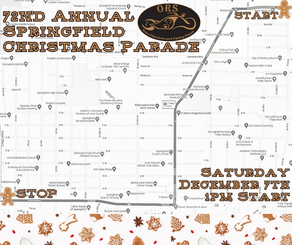 The parade kicks off Saturday, December 7th at 1pm. In an effort to prepare the community for the impending road closures associated with the parade, we're going to be sharing reminders in the days leading up to the day of the event.