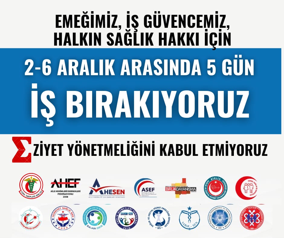 Aile hekimlerinin iş bırakma eylemine iktidar partisinden paralı yanıt: raporlardan ücret alınacak, döner sermayeden aile hekimlerine pay verilecek.
Anlatamadık,
Anlamadılar! 
Derdimiz para değil, hekimlik onuru, mesleki bağımsızlık, reçete özgürlüğümüz, iş güvencemiz.