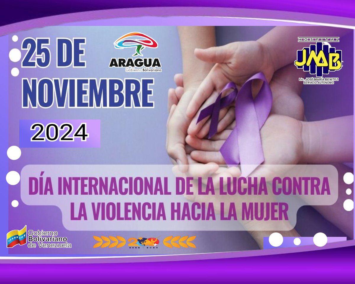 #25 de noviembre El Día Internacional de la Eliminación de la Violencia contra la Mujer se conmemora anualmente el 25 de noviembre para denunciar la violencia que se ejerce sobre las mujeres en todo el mundo y reclamar políticas en todos los países para su erradicación.  @99Punto