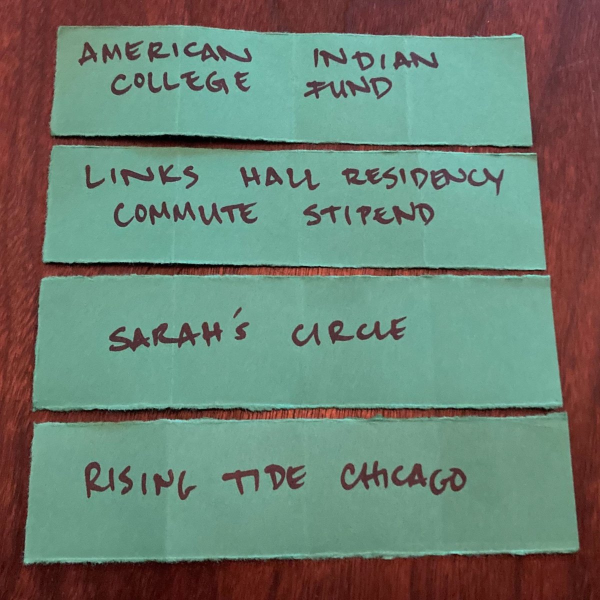 khecaridance's tweet photo. We are thrilled to announce Khecari's 2024 Redress Recipients;  American Indian College Fund, Links Hall Residency Commute Fund,  Sarah's Circle, and Rising Tide Chicago! 
::
To learn more about these organizations, and our Redress Initiative, visit the link in bio. https://t.co/c5ObLxHa4O