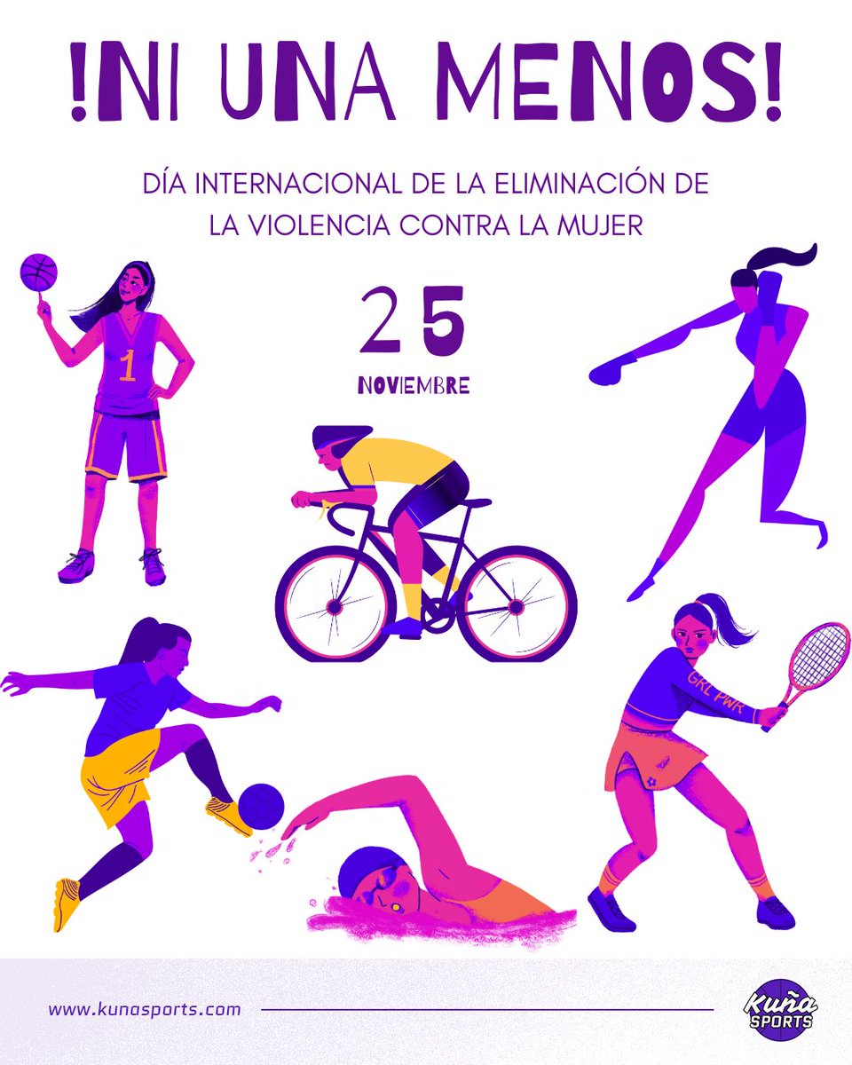 Ser mujer deportista no debe tener ningún precio más que el que implica la dedicación y el equipamiento necesario.

❌️Que nadie te diga que para llegar alto hay que pasar por algunas personas.

❌️Que nadie te ponga las manos encima...

#25NPy #KuñaSports💜