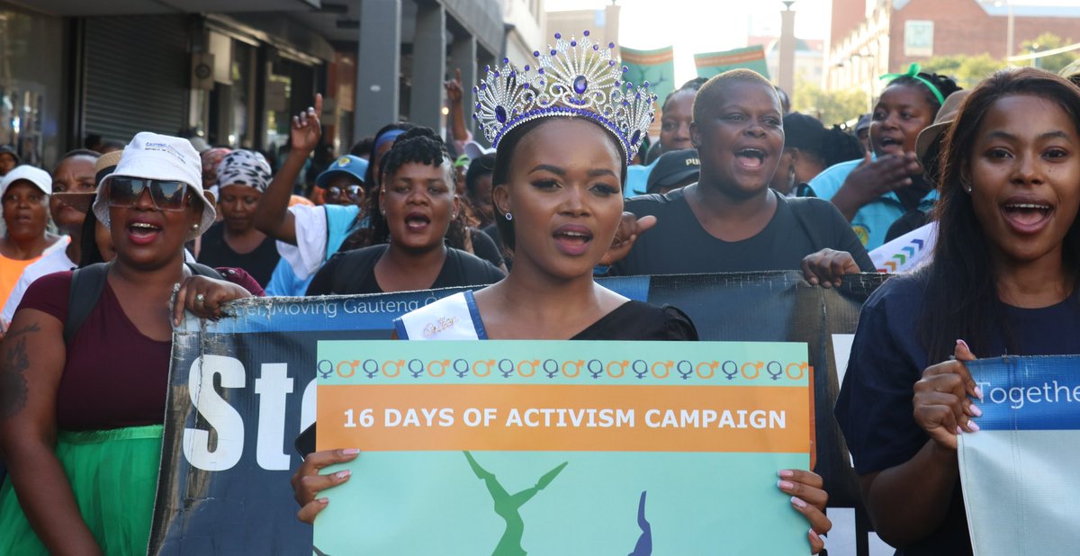 gpgSocDev's tweet photo. Provincial Launch of  #16DaysofActism for No Violence Against Women and Children commenced with a march to the Union Buildings. #365days #GrowingGautengTogether  MEC @FaithMazibukoSA  @NkomoNomantu @GautengProvince @GautengHealth @CityTshwane https://t.co/5KwmbJwPEY