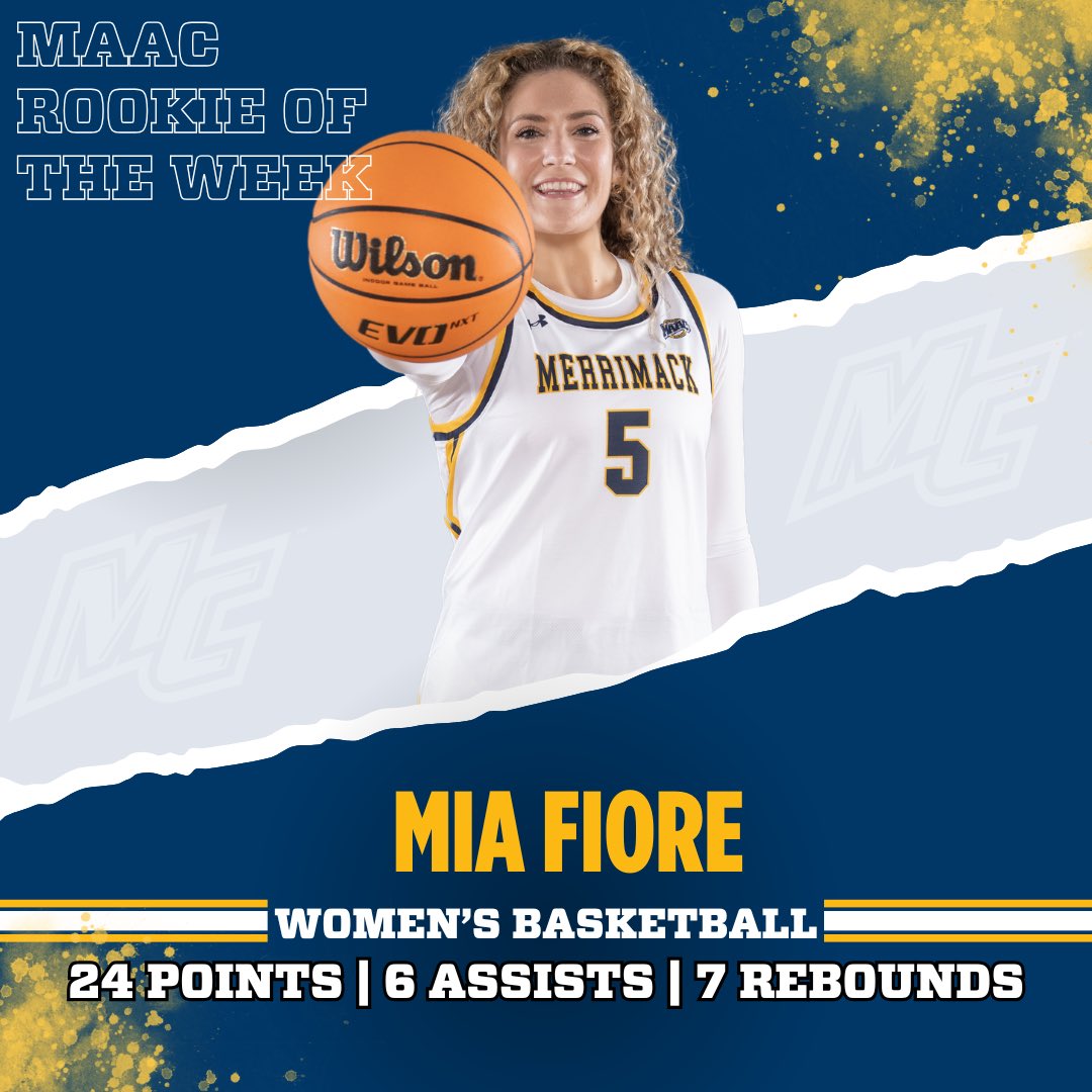 Your MAAC Rookie of The Week, Mia Fiore.

#GoMack