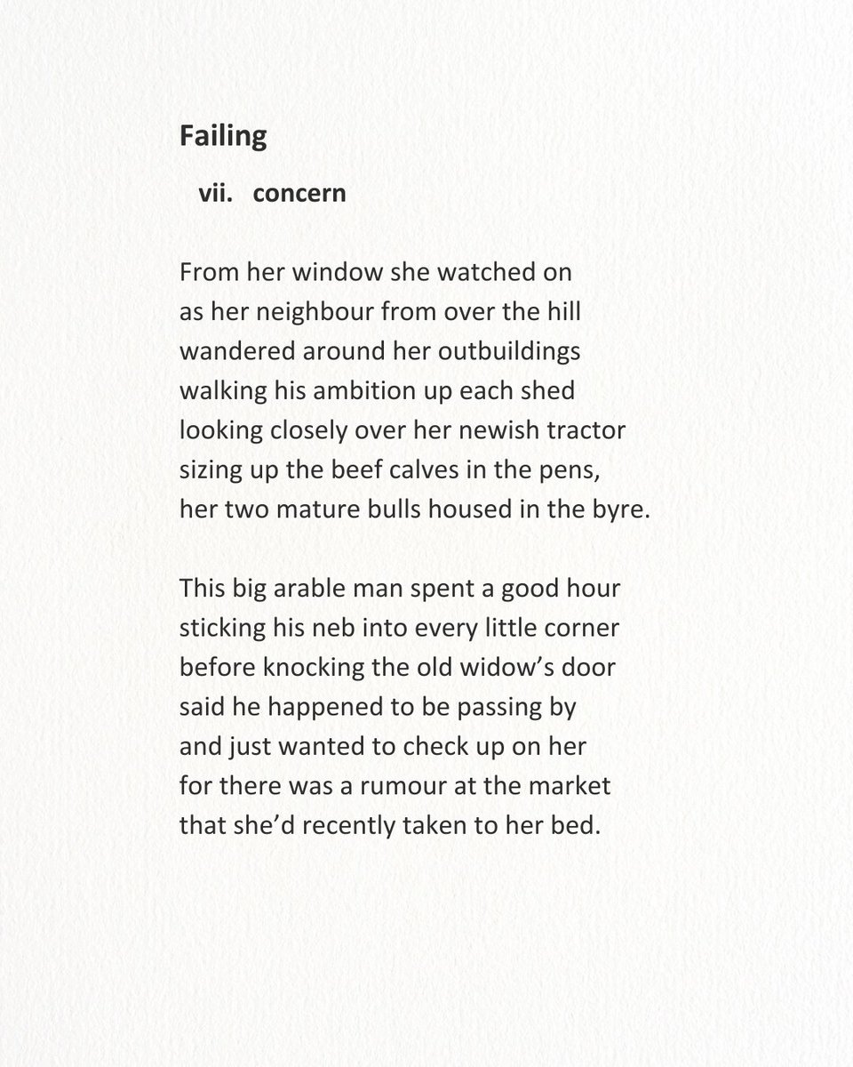 This is one of a sequence of nine poems raising awareness of farmers' health issues
The RSABI offers free practical, financial, and emotional support for farming families who are struggling Please support them by sharing this poem and donating today justgiving.com/campaign/jimca…