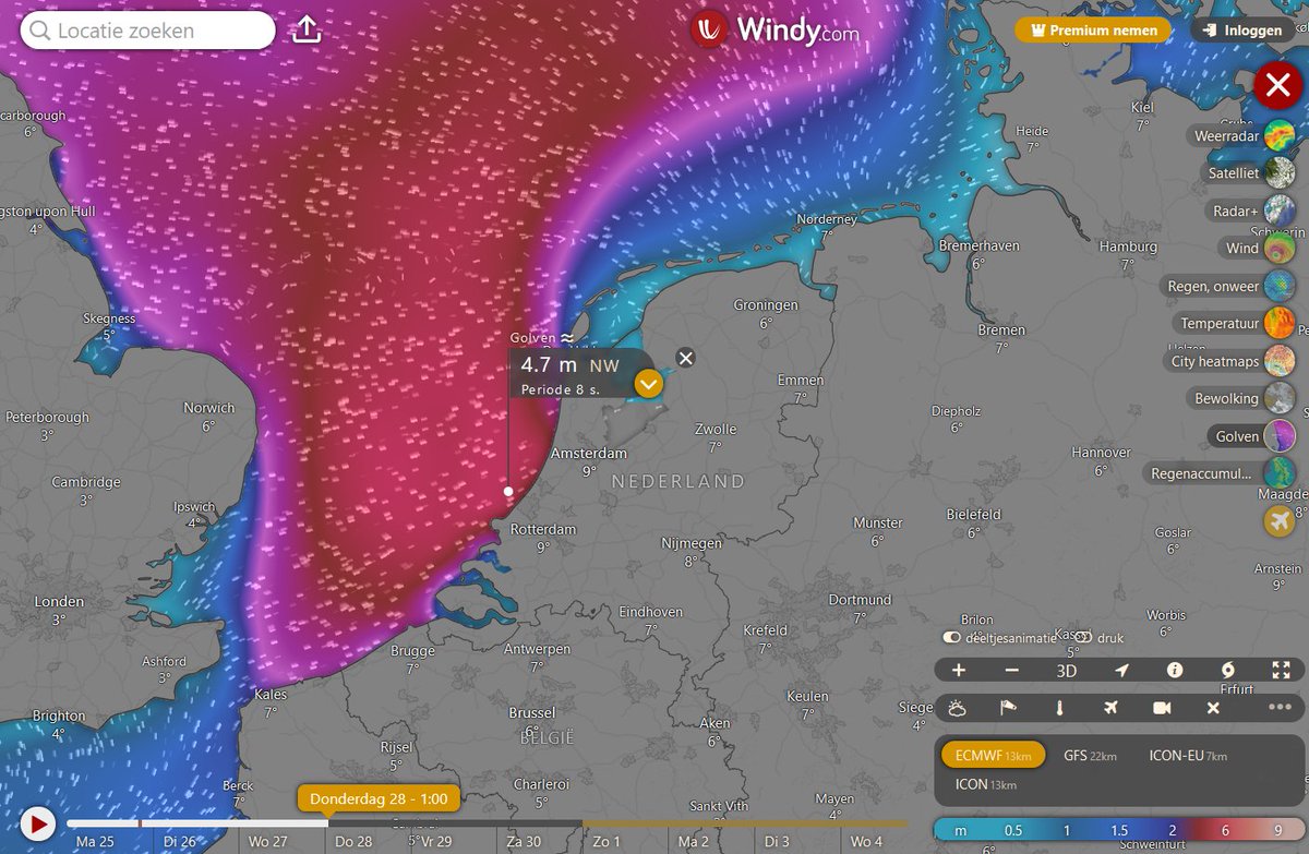 🚩⚠️ Woensdagavond onstuimig met mogelijk storm. Hoge golven verwacht in combinatie met vloedgetij. Hoe en wat lees je meer op art-of-thunders.nl/weerprognosess/

#windstoten 
#storm 
#onstuimig 
#wind 
#herfstweer